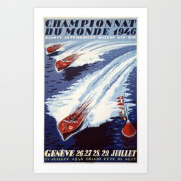 cartaz geneve championnat du monde 1946 canots automobiles racers canot moteur Art Print | Canot, 1946, Canots, Moteur, Geneve, Championnat, Racers, Du, Graphicdesign, Digital 