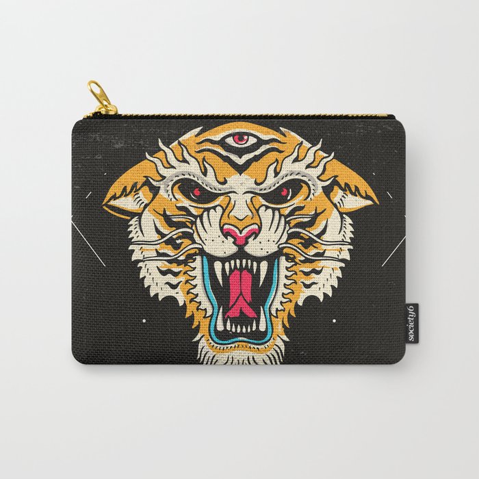 Tiger 3 Eyes Carry-All Pouch