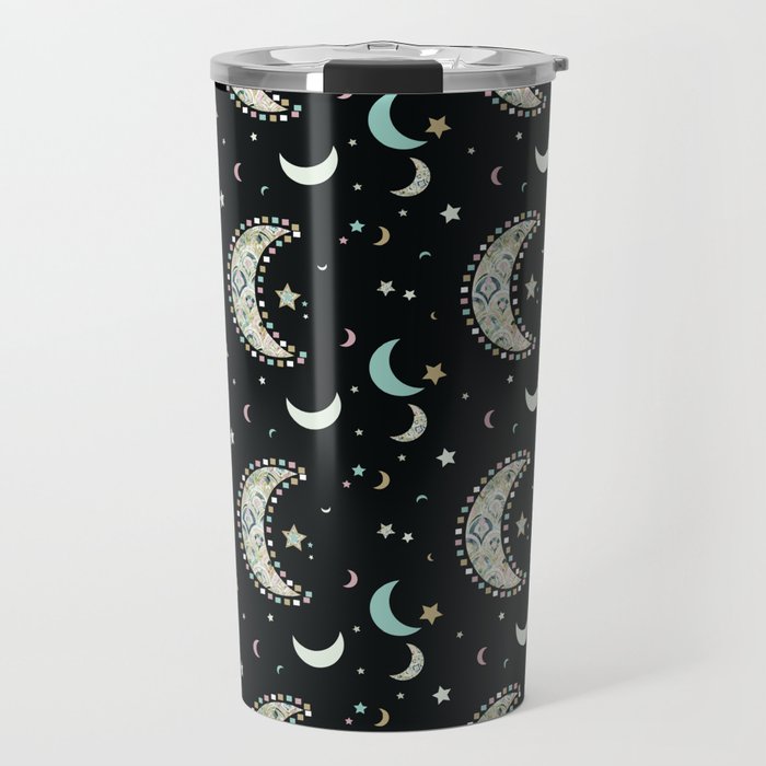 Boho Luna Pattern Design Travel Mug