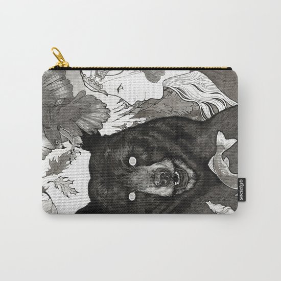 Bear, wolf, pike and falcon Carry-All Pouch