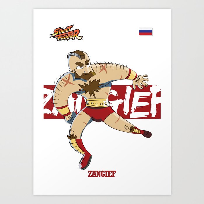 Zangief from Street Fighter Art