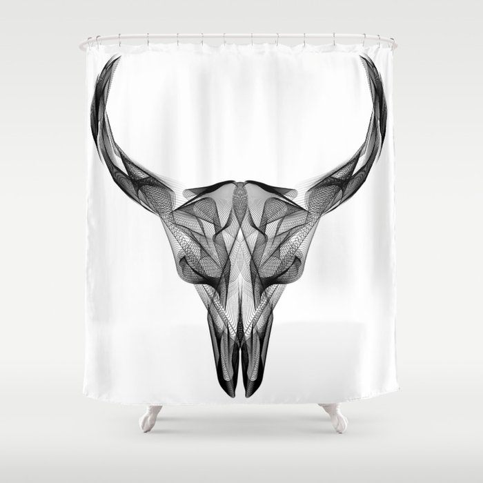 Bull Skull Shower Curtain By Cornflowerz Society6