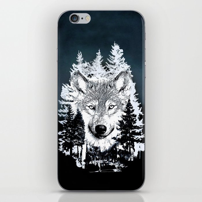 Forest Wolf Art iPhone Skin