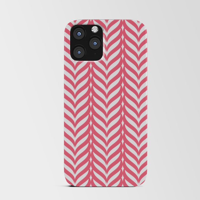 Red Woven Pattern iPhone Card Case