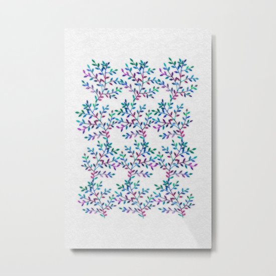 Small, Colorful Leaves 2 Metal Print