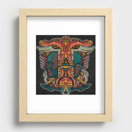 Variation on Perm Animal Style Recessed Framed Print