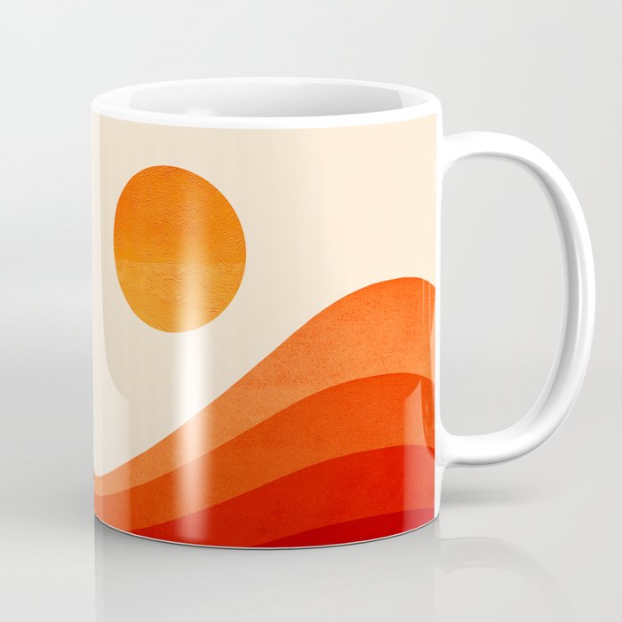 Abstraction_SUNSET_RED_Minimalism_001 Coffee Mug