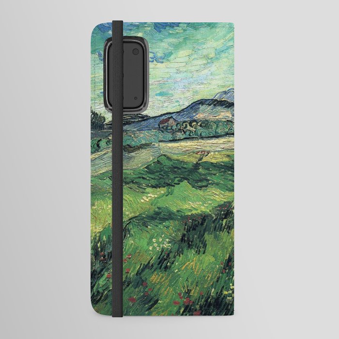 Vincent Van Gogh The Green Wheatfield Behind the Asylum Android Wallet Case