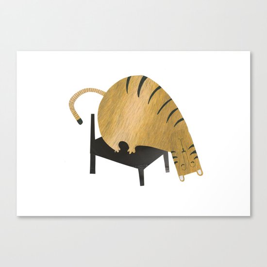 Sleepy Tiger Canvas Print