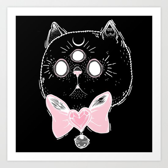 Witchy Kitten Art Print