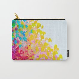 CREATION IN COLOR - Vibrant Bright Bold Colorful Abstract Painting Cheerful Fun Ocean Autumn Waves Carry-All Pouch
