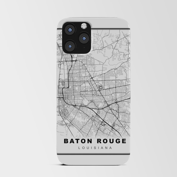 Baton Rouge Map iPhone Card Case