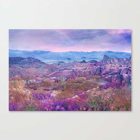 Life Valley California Desert Blooming Fantasy Canvas Print