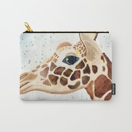 Watercolor Giraffe Carry-All Pouch