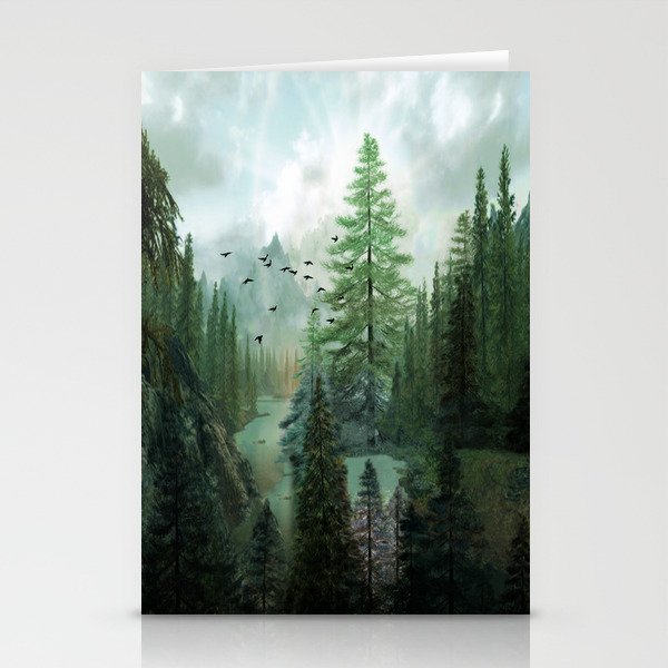 Mountain Morning 2 Stationery Cards