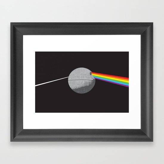 The Darth Side of the Moon: Episode IV Alderaan Framed Art Print
