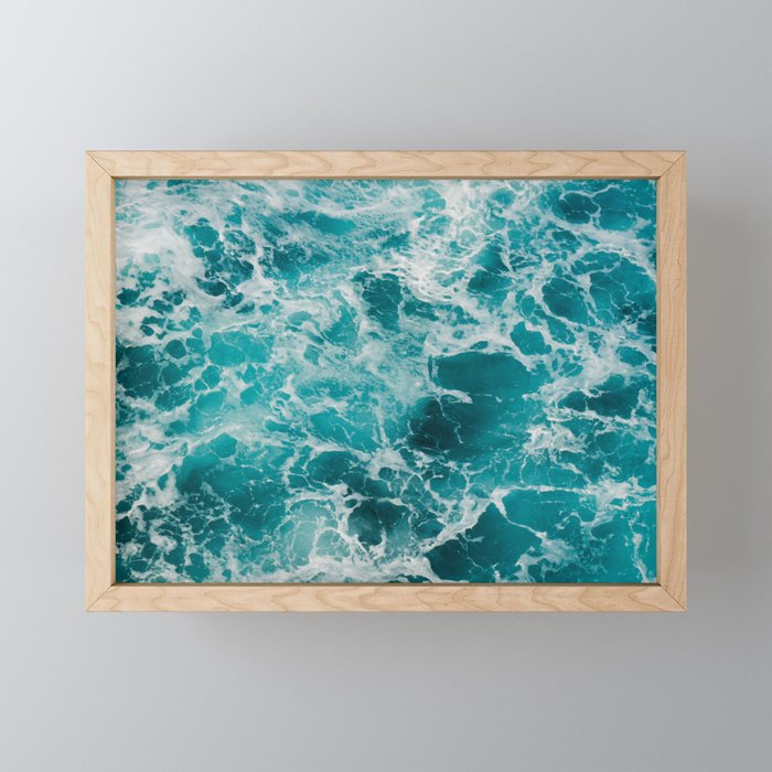 Australian Ocean Waves Framed Mini Art Print