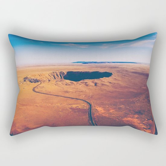 Crater vulcano Rectangular Pillow