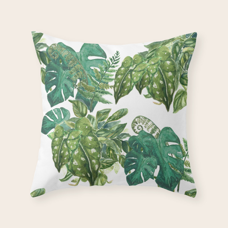 plant throw pillows