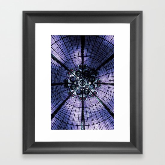 Purple Stained Glass Framed Art Print