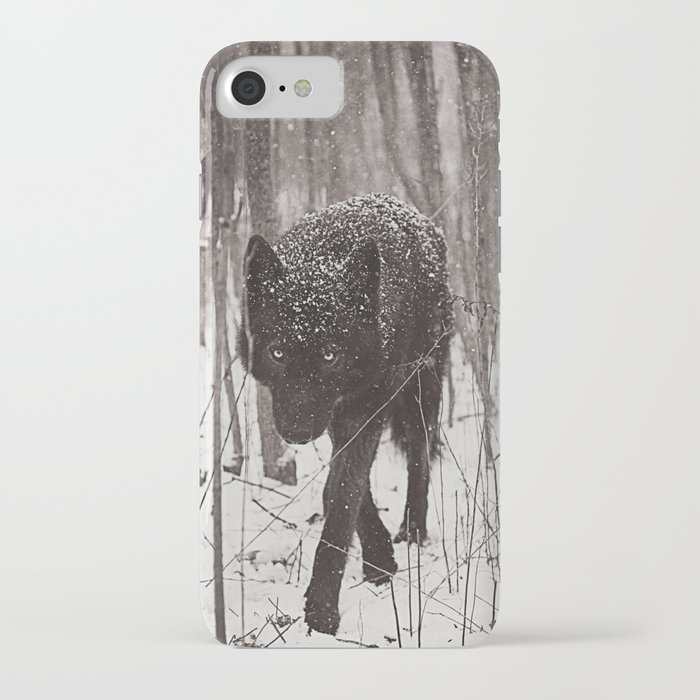 snow wolf iphone case