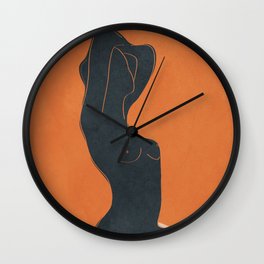 Abstract Nude IV Wall Clock
