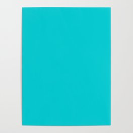Turquoise Glass Poster