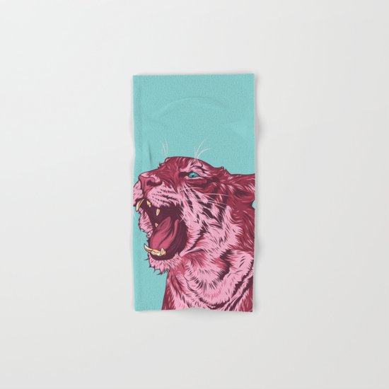 Magenta tiger Hand & Bath Towel