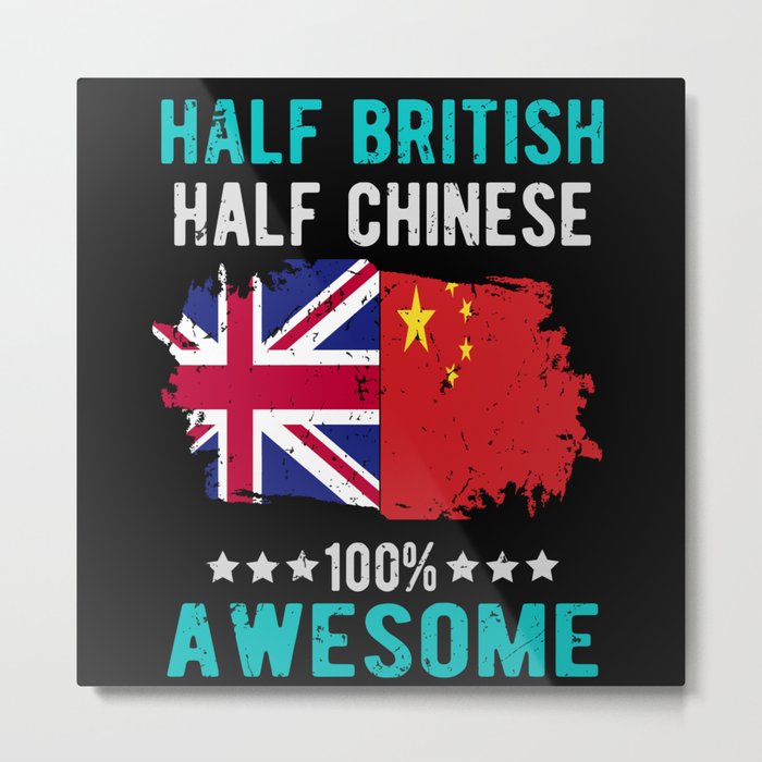 Half British Half Chinese Metal Print