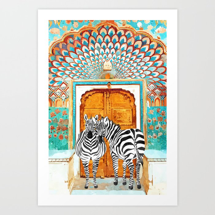 Zebra - Take Your Stripes Wherever You Go Art Print