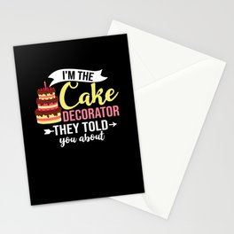 Cake Decorating Baker Ideas Beginner Stationery Card