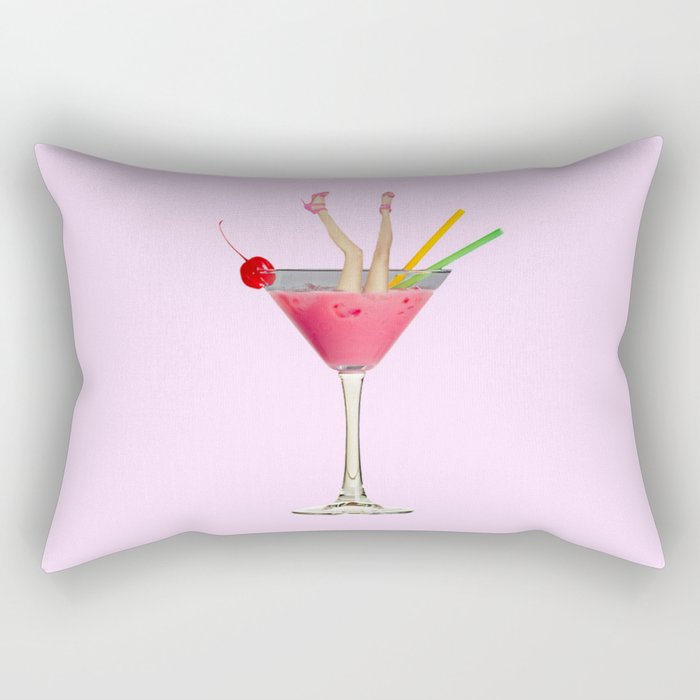 friday feels pink Rectangular Pillow