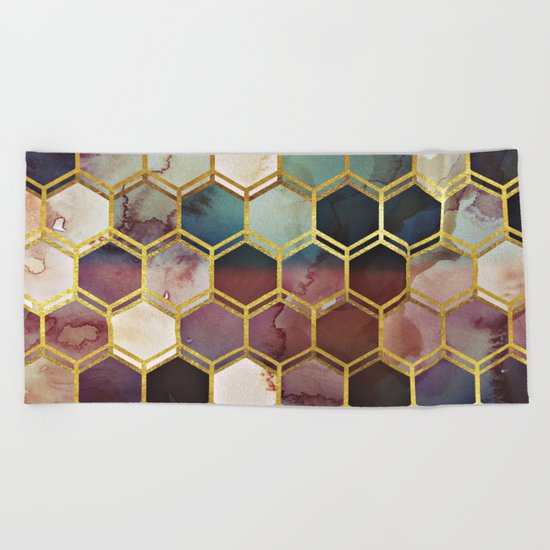 RUGGED MARBLE Beach Towel