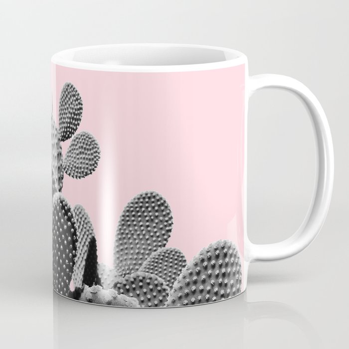 Bunny Ears Cactus on Pastel Pink #cactuslove #tropicalart Coffee Mug