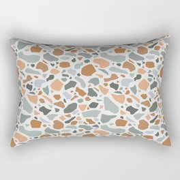 Terrazzo - Earth tones / Boho Style Rectangular Pillow