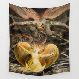 William Blake "The Great Red Dragon and the Woman Clothed with the Sun" Wall Tapestry