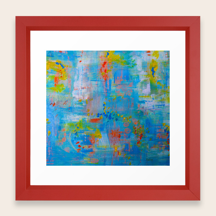 Colorful Abstract Wall Art Vibrant Colors Contemporary Home