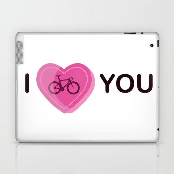 I Bike You Laptop & iPad Skin