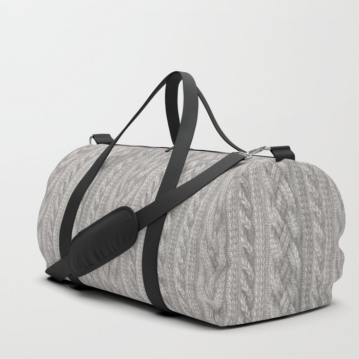 Cable Knit Duffle Bag