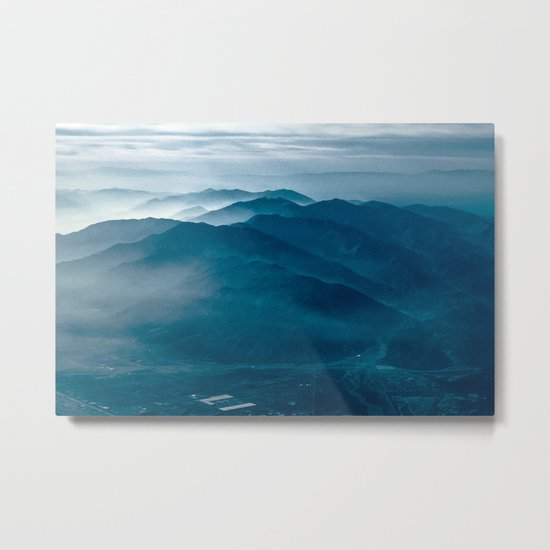 Indigo Mountains Metal Print