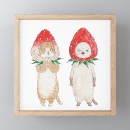 Hatsucoi nyanco Framed Mini Art Print