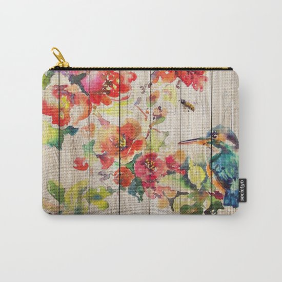 Spring on Wood 04 Carry-All Pouch