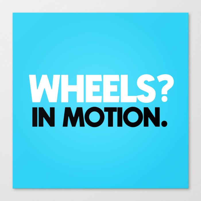 Wheels in Motion Canvas Print