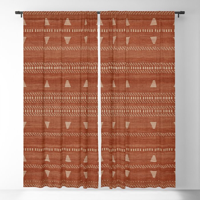 Heddle in Rust Blackout Curtain
