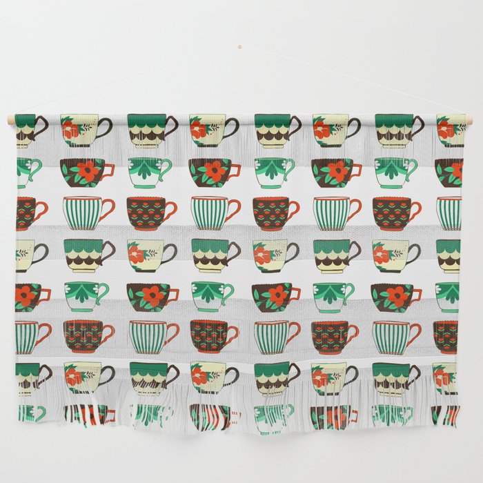 Coffee Cups Wall Hanging