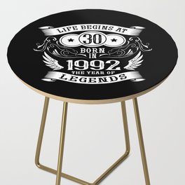 30th Birthday Gifts Born in 1992 Side Table