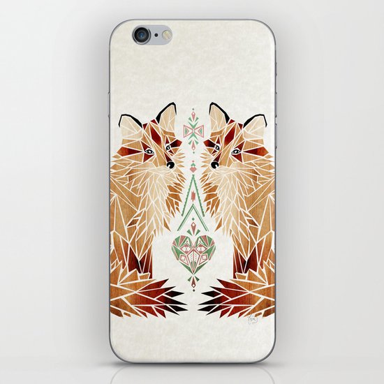 fox love iPhone & iPod Skin