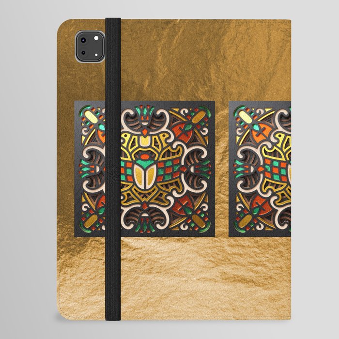Egyptian Mandala - Wood Cut iPad Folio Case