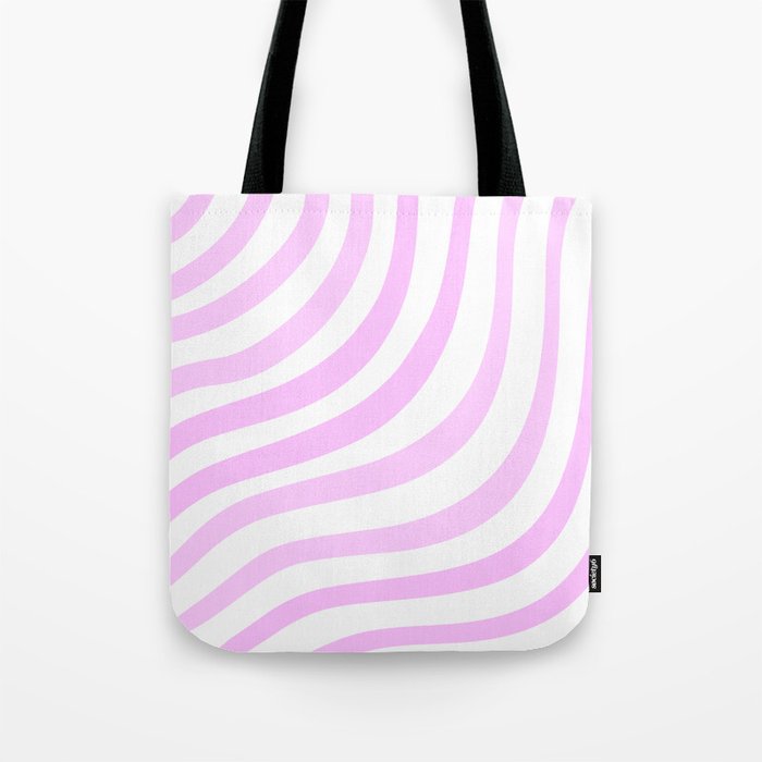 Pastel Pink Stripes Tote Bag