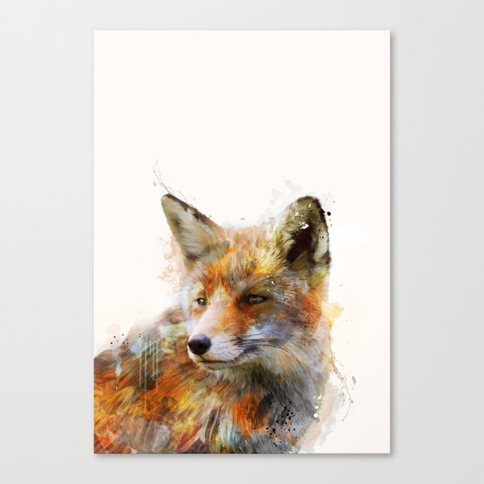 The Cunning Fox Canvas Print By Mephistodes Society6